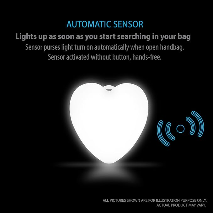 HaloHeart™ – Motion-Activated LED Bag Light