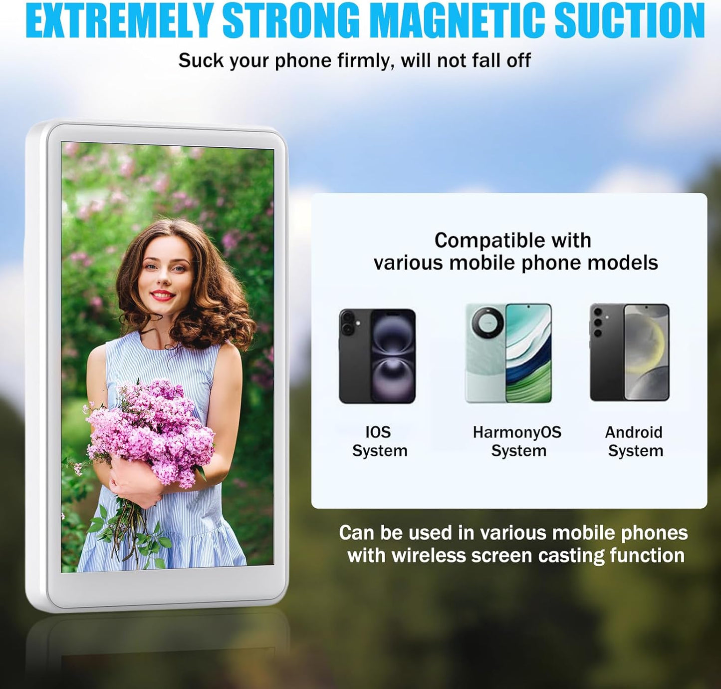 SnapMirror™ – Magnetic Dual-Screen Selfie Display
