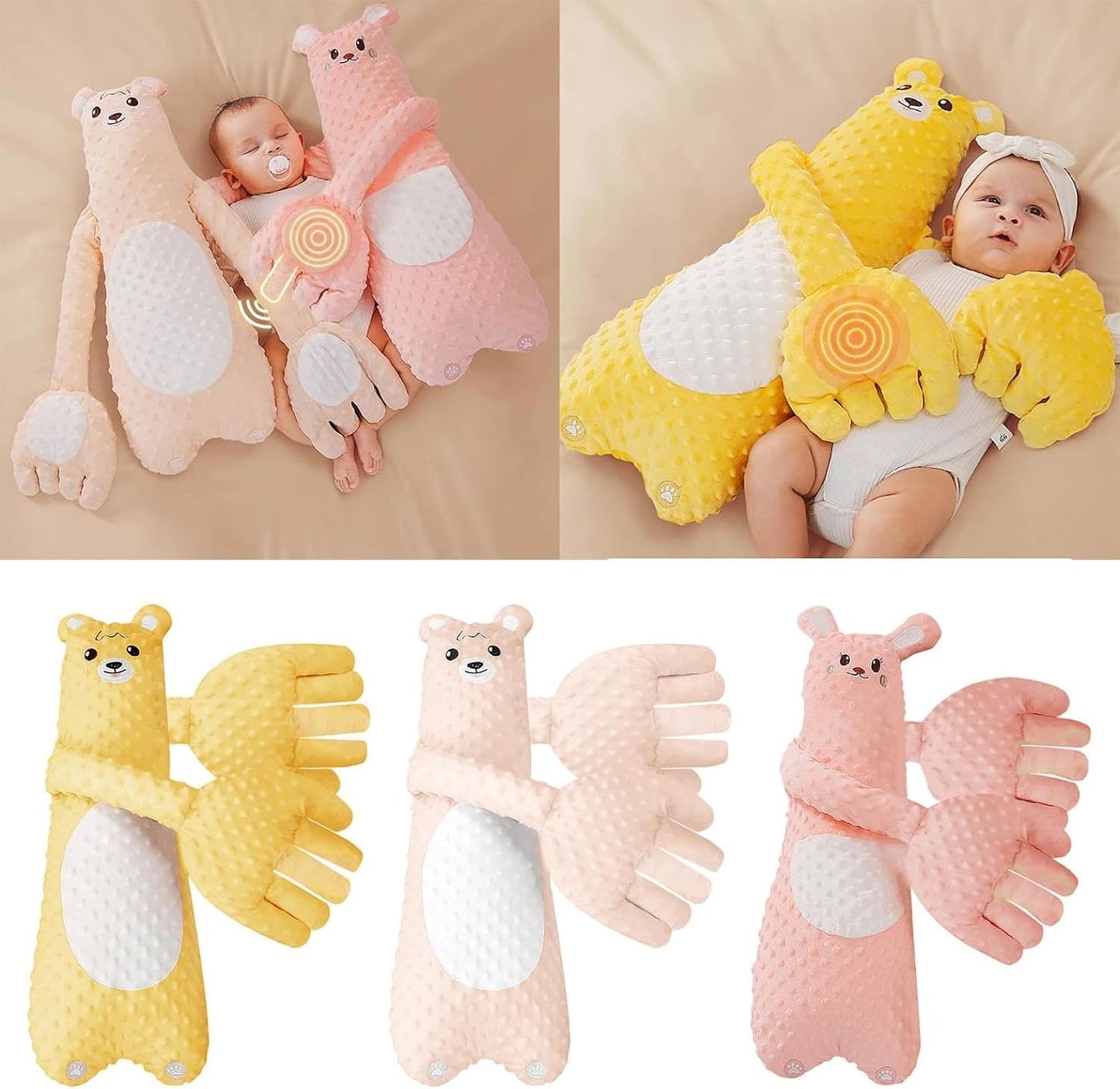 HushHand™ – Soothing Sleep Aid Pillow for Babies & Newborns