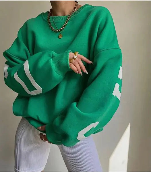 Casual Printed Thickened Top