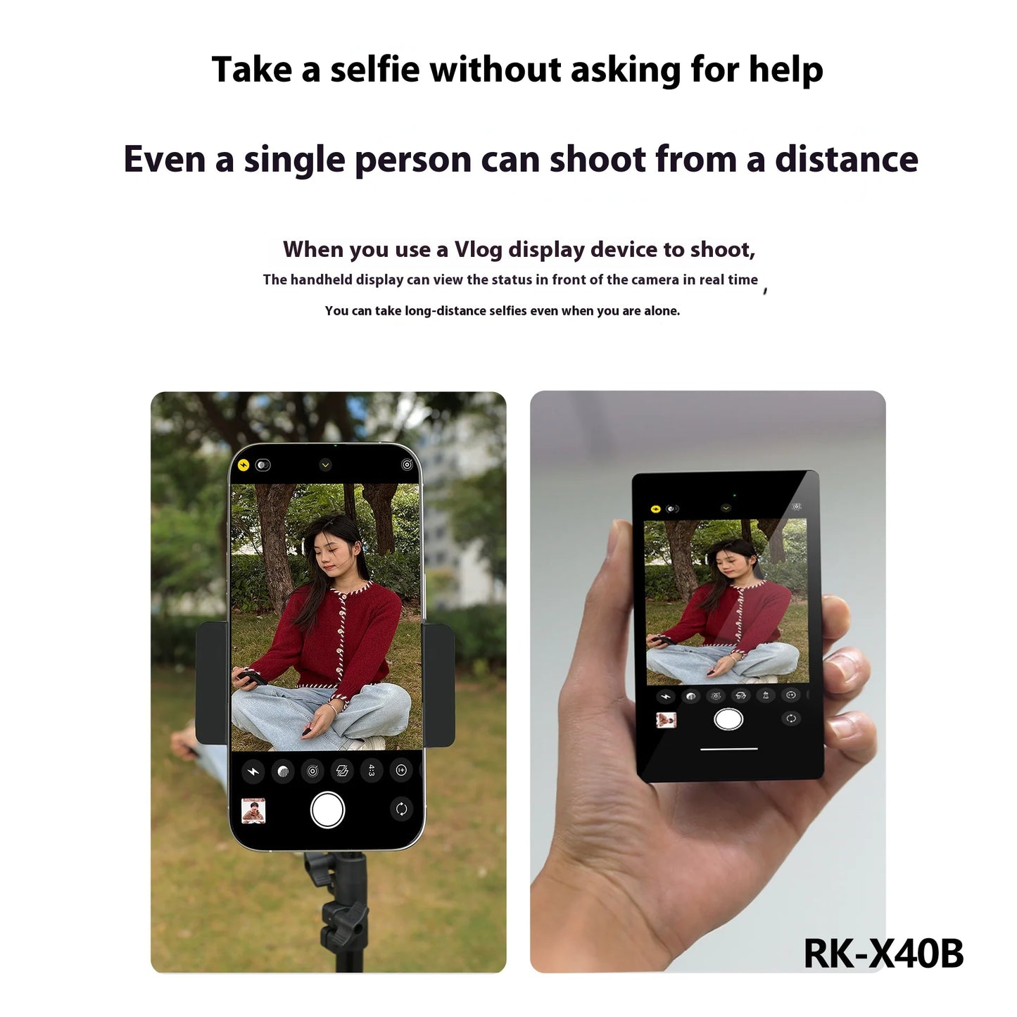 SnapMirror™ – Magnetic Dual-Screen Selfie Display