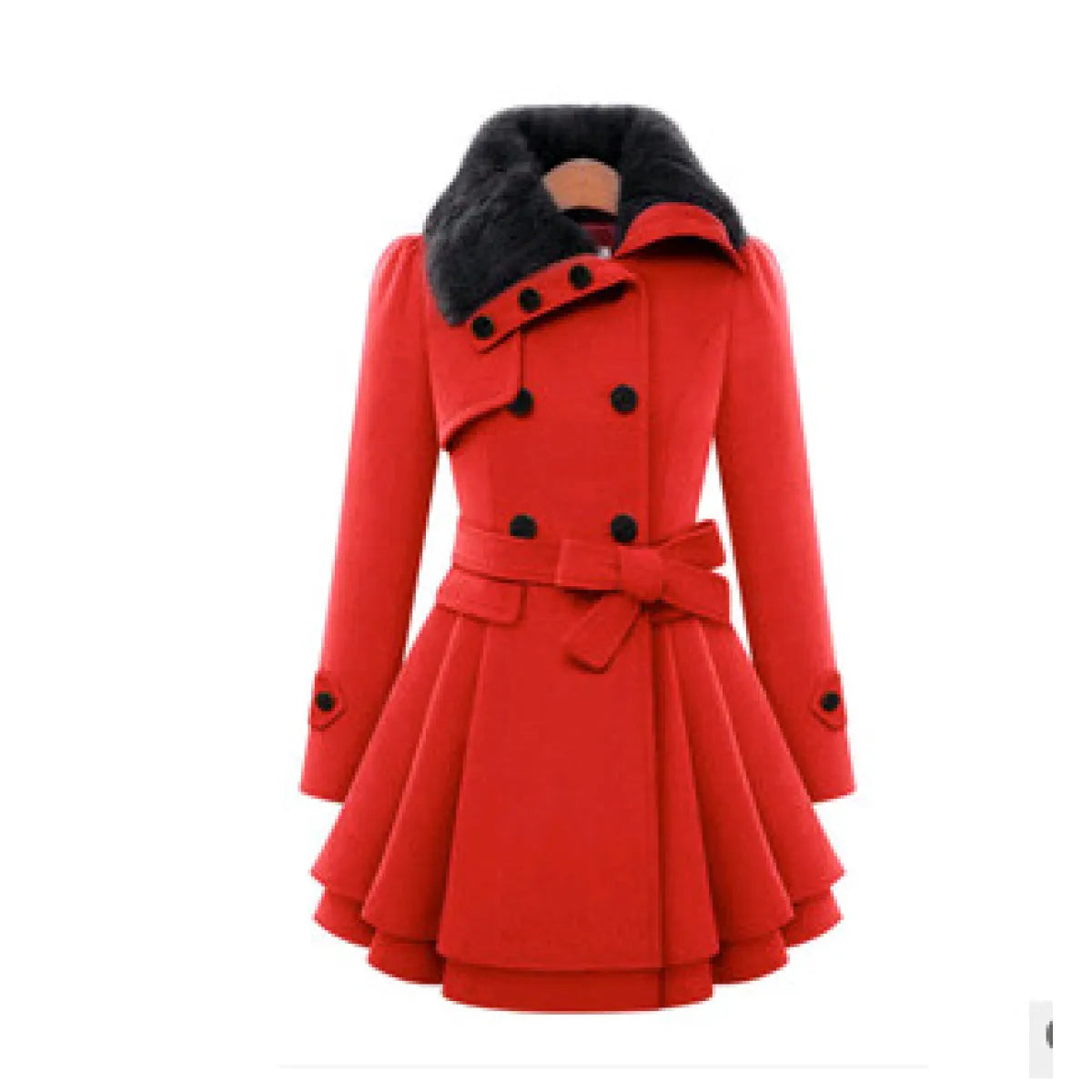 Double-Breasted Wool Coat