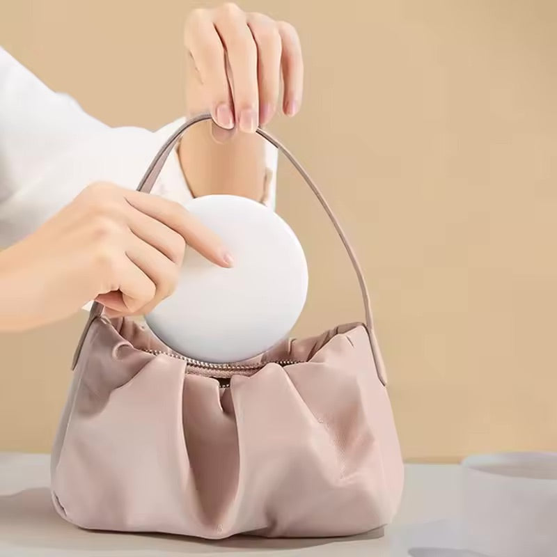 LumiGlow Mirror™ – Portable Cosmetic Mirror with Adjustable LED Light