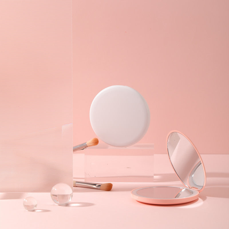LumiGlow Mirror™ – Portable Cosmetic Mirror with Adjustable LED Light