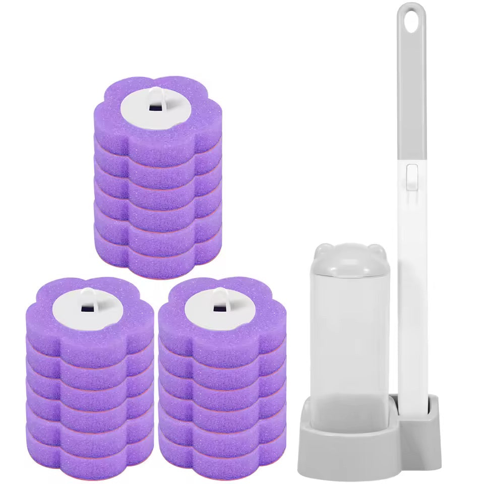 FreshSwipe™ – Disposable Toilet Brush Set with Flushable Cleaning Heads