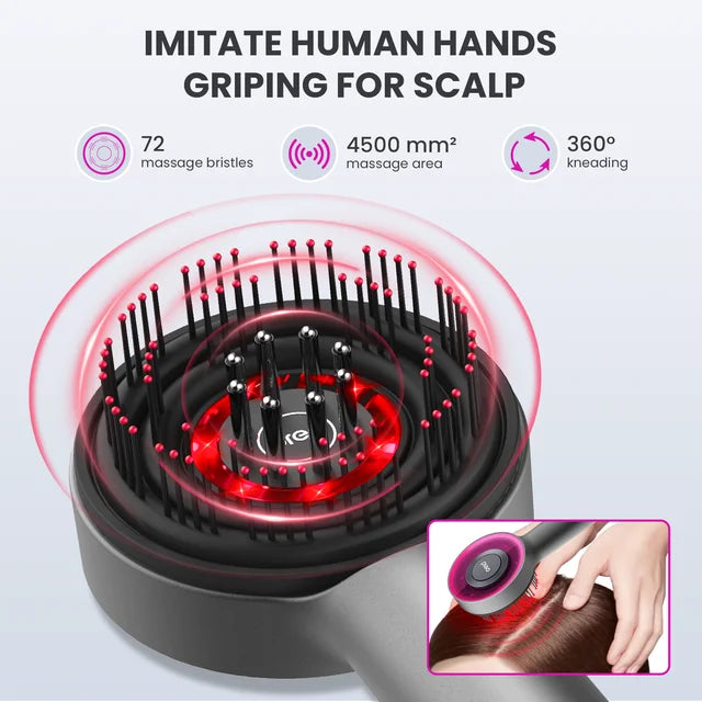 InfraGlow Hair Brush™ – Advanced Infrared Scalp Stimulation for Healthier, Fuller Hair