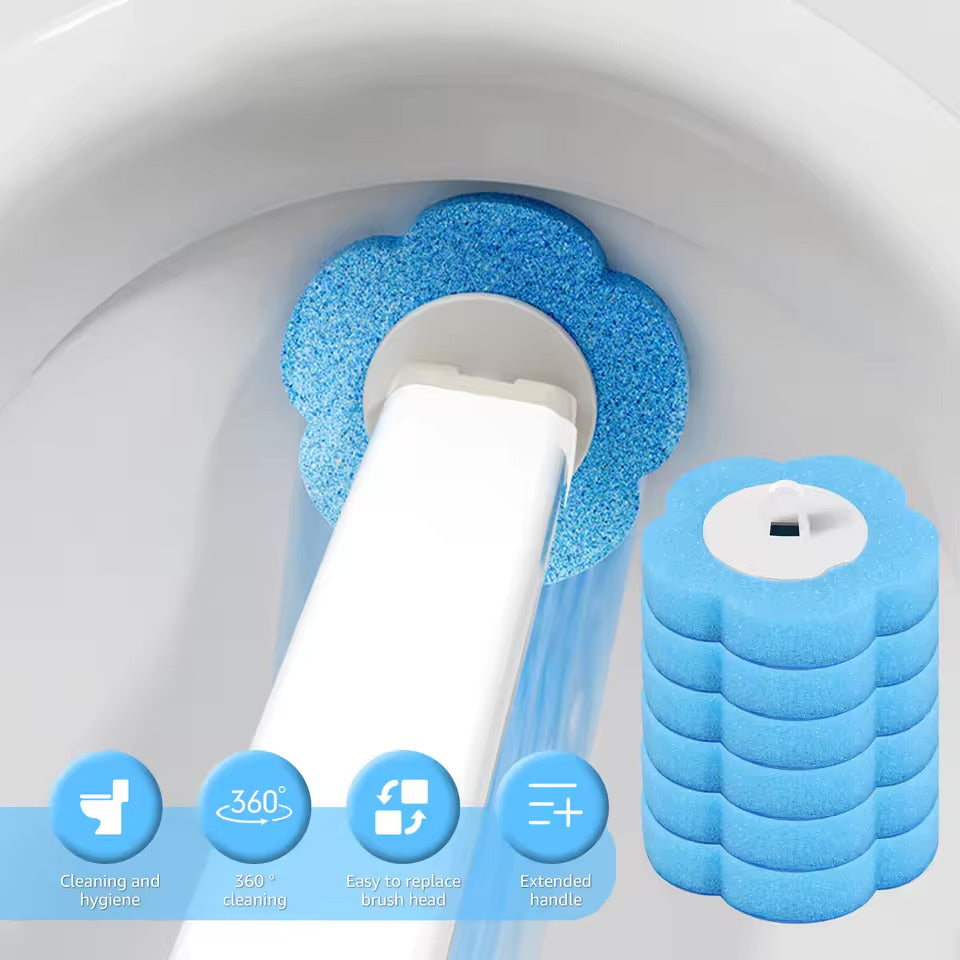 FreshSwipe™ – Disposable Toilet Brush Set with Flushable Cleaning Heads