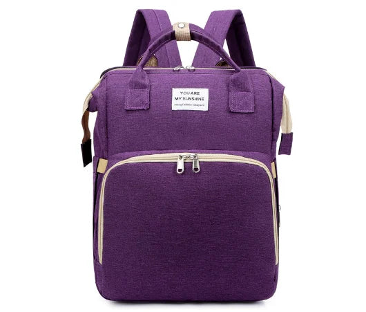 SleepNest™ – Premium All-in-One Diaper Bag & Bed