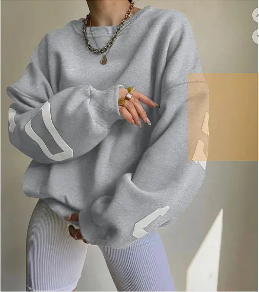 Casual Printed Thickened Top