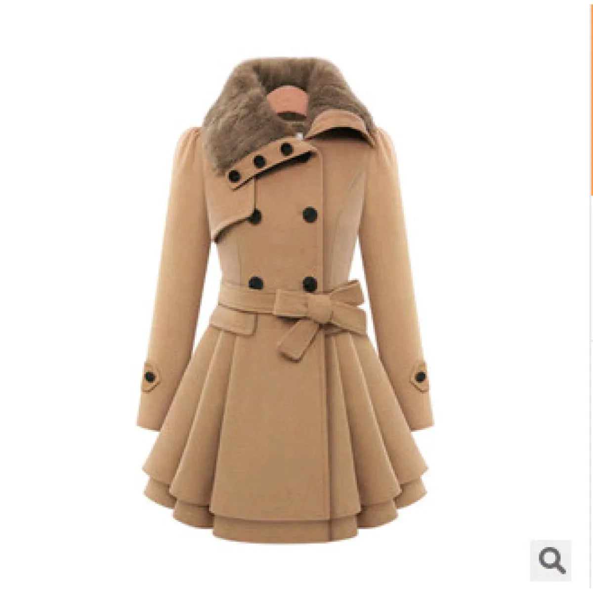 Double-Breasted Wool Coat