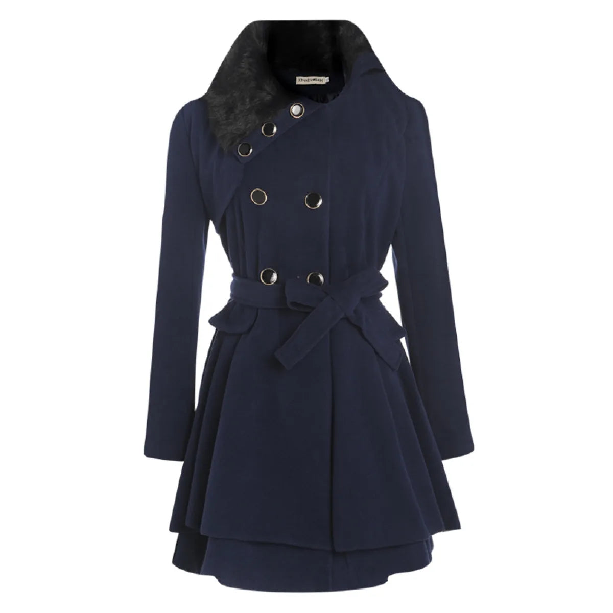 Double-Breasted Wool Coat
