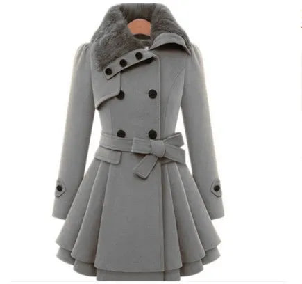 Double-Breasted Wool Coat