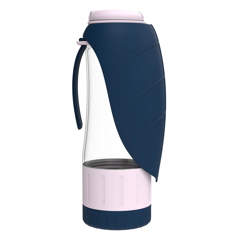PawSip™ 2.0 – Foldable 2-in-1 Food & Water Travel Bottle for Pets