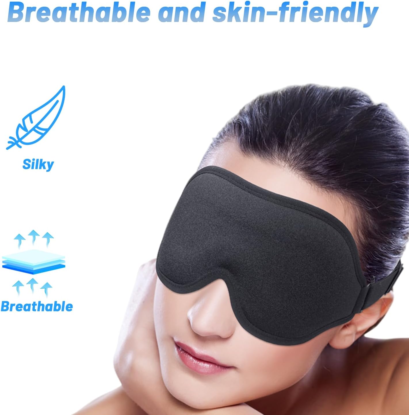 DreamShade™ – 3D Contour Eye Mask for Light-Blocking Comfort & Deeper Sleep
