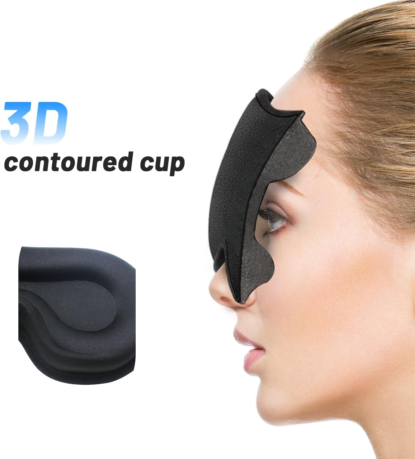 DreamShade™ – 3D Contour Eye Mask for Light-Blocking Comfort & Deeper Sleep