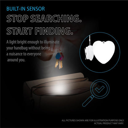 HaloHeart™  – Motion-Activated LED Bag Light