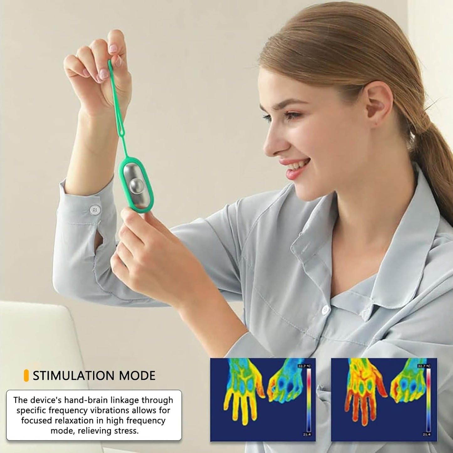 CalmPulse™ – Handheld Natural Sleep & Anxiety Companion