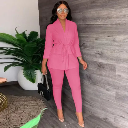 Stylish Lace-Up Leisure Set
