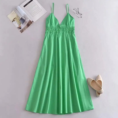 Green Cotton Dress
