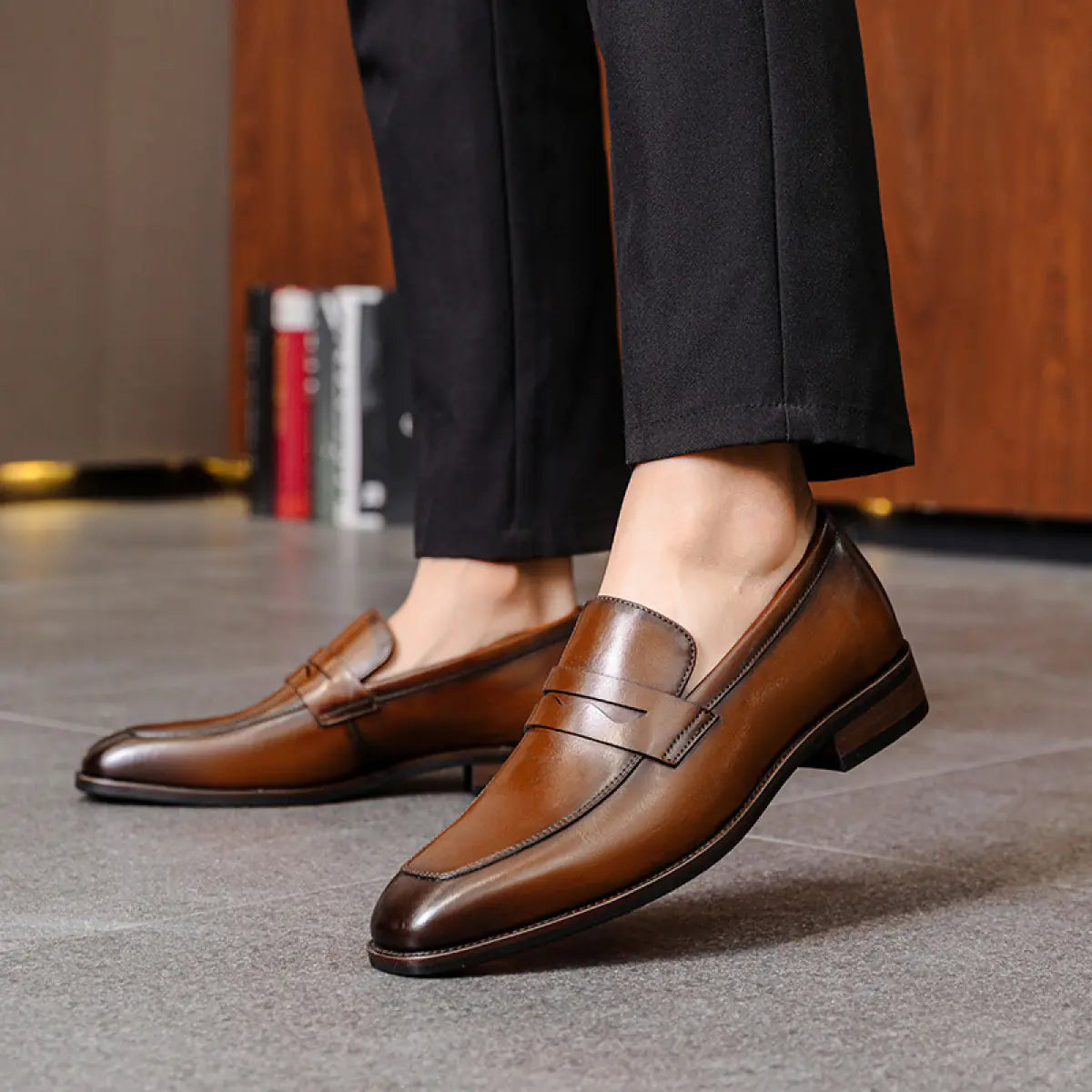 Business Leather Slip-Ons