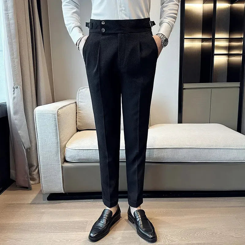 High Waist Business Casual Suit Pants