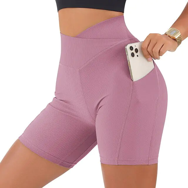 High Waist Yoga Shorts