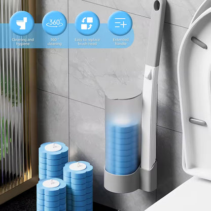 FreshSwipe™ – Disposable Toilet Brush Set with Flushable Cleaning Heads