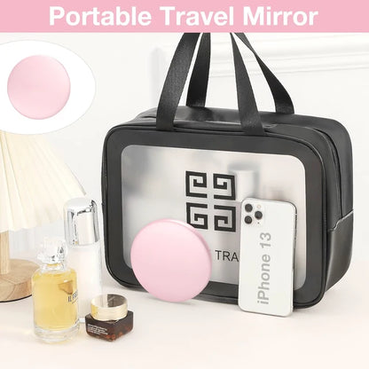 LumiGlow Mirror™ – Portable Cosmetic Mirror with Adjustable LED Light