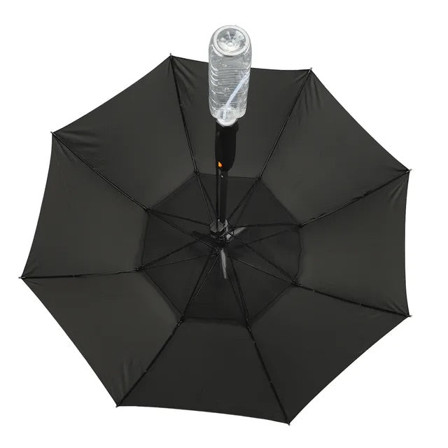 SunMist™ – UV-Blocking Umbrella with Cooling Spray & Fan
