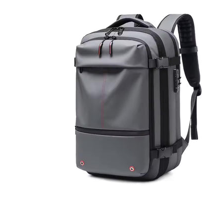 VaultPack™ – Expandable Compression Travel Backpack with Built-In USB & Laptop Storage