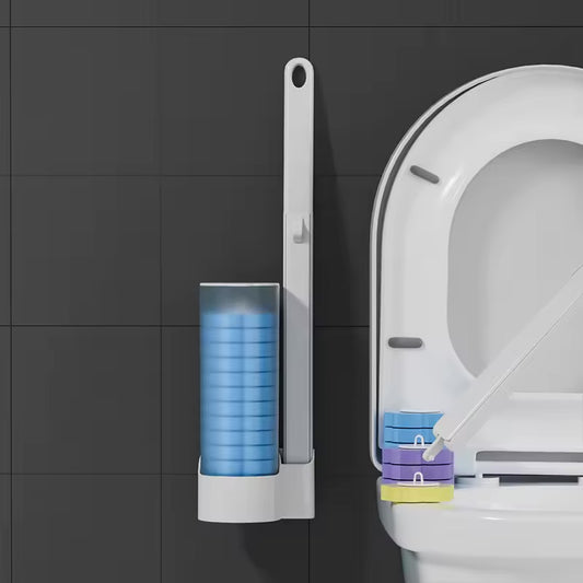 FreshSwipe™ – Disposable Toilet Brush Set with Flushable Cleaning Heads