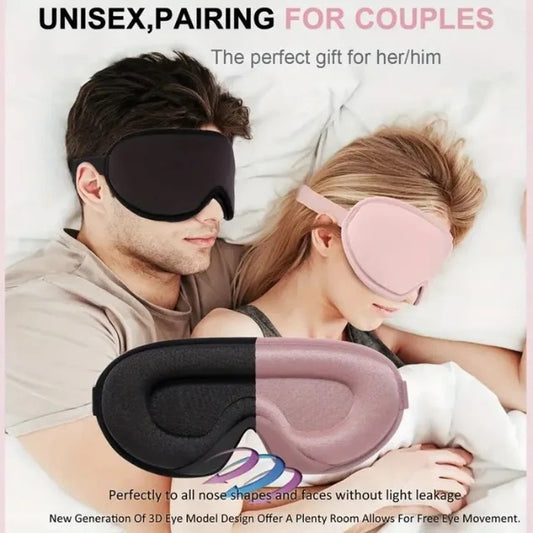DreamShade™ – 3D Contour Eye Mask for Light-Blocking Comfort & Deeper Sleep