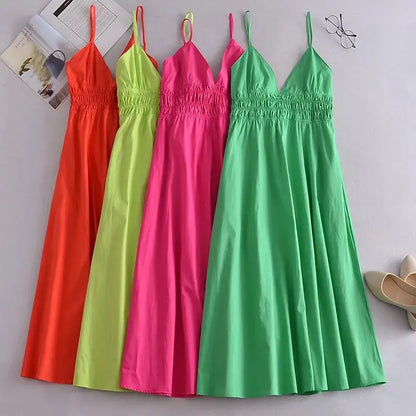 Green Cotton Dress