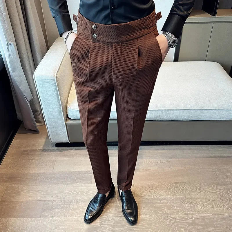 High Waist Business Casual Suit Pants
