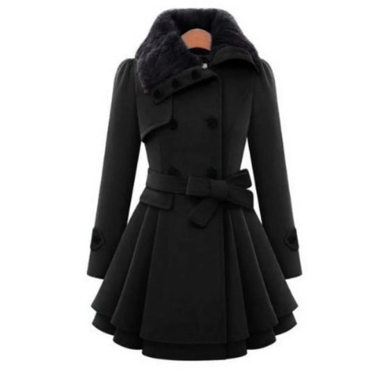 Double-Breasted Wool Coat