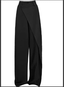 Irregular Stitching Straight-leg Trousers