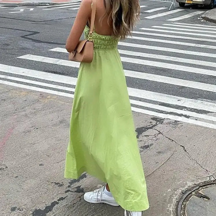 Green Cotton Dress