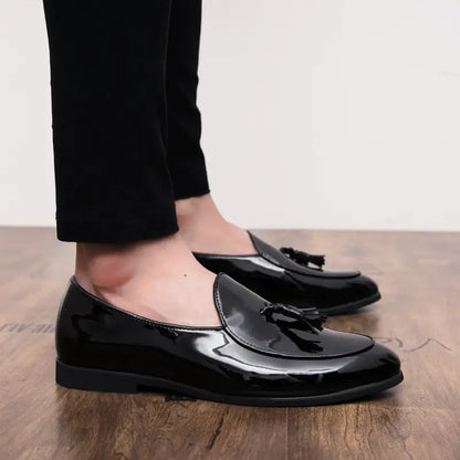 Italian Patent Leather Loafers