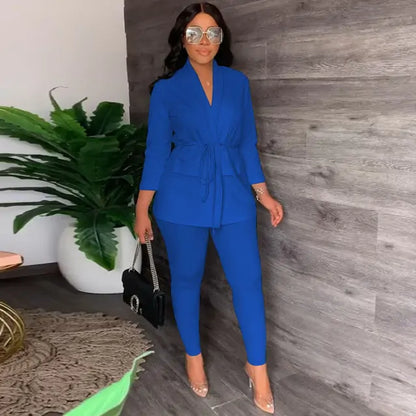 Stylish Lace-Up Leisure Set