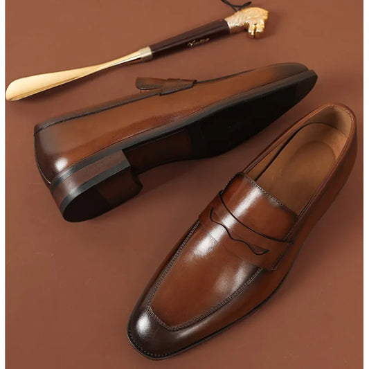 Business Leather Slip-Ons