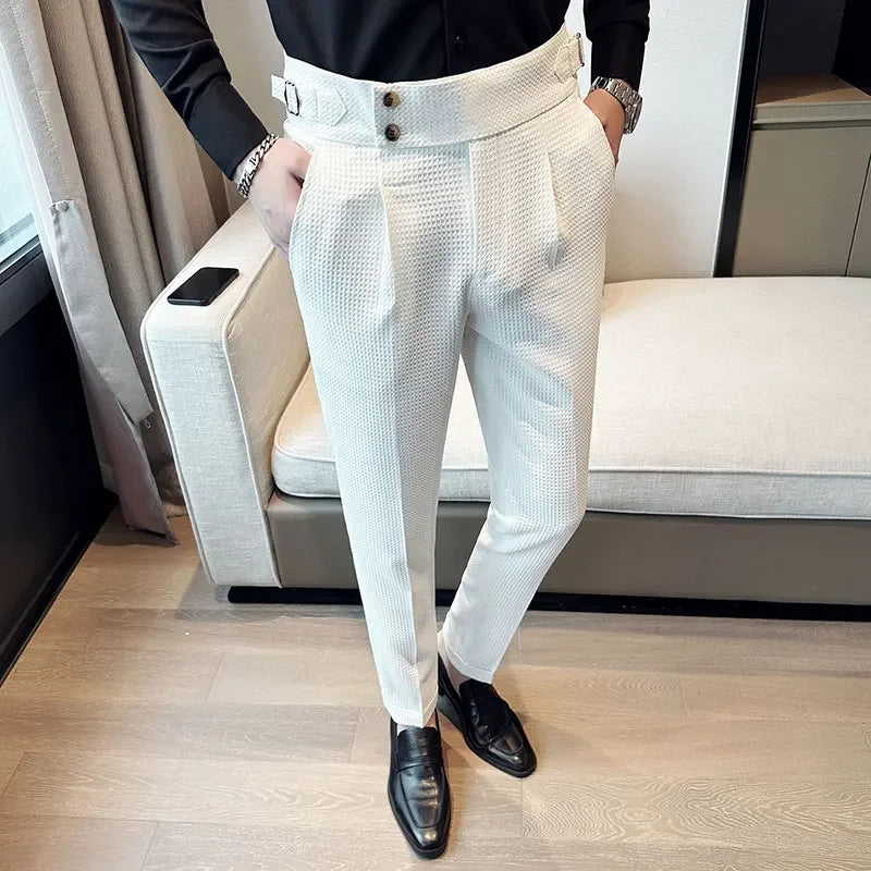 High Waist Business Casual Suit Pants
